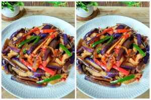 Resep tumis terong campur paprika, lezat, gurih, dan bikin nagih