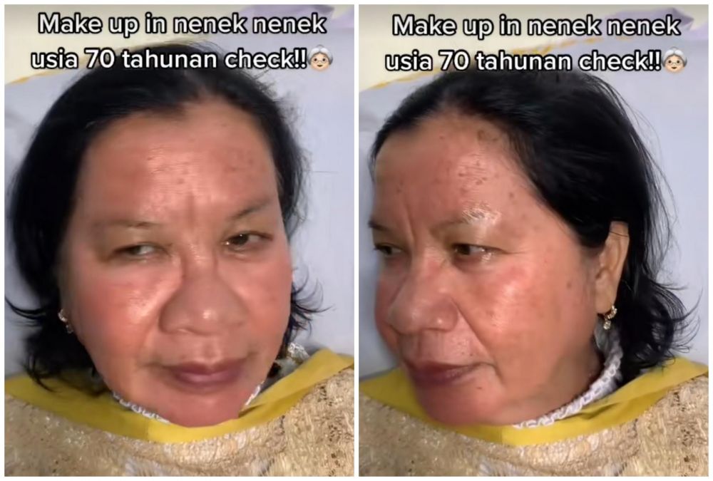 MUA ini ubah penampilan nenek 70 tahun terlihat lebih muda, transformasinya bikin melongo