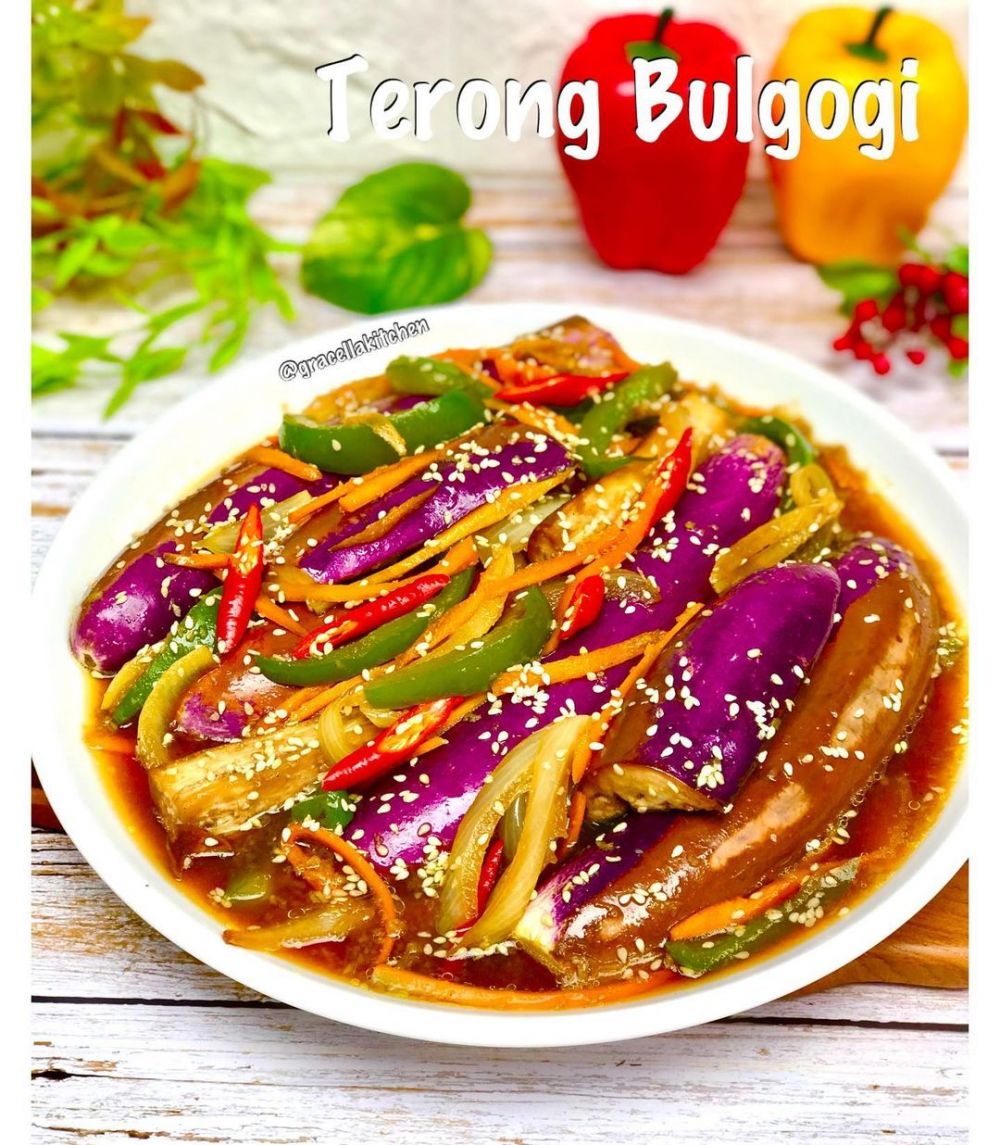 Resep terong balado saus bulgogi, enak, manis, dan menggugah selera