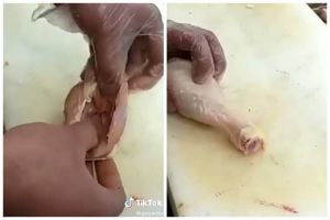 Cara memisahkan tulang paha ayam sebelum dimasak, bentuk tetap cantik dan antiribet