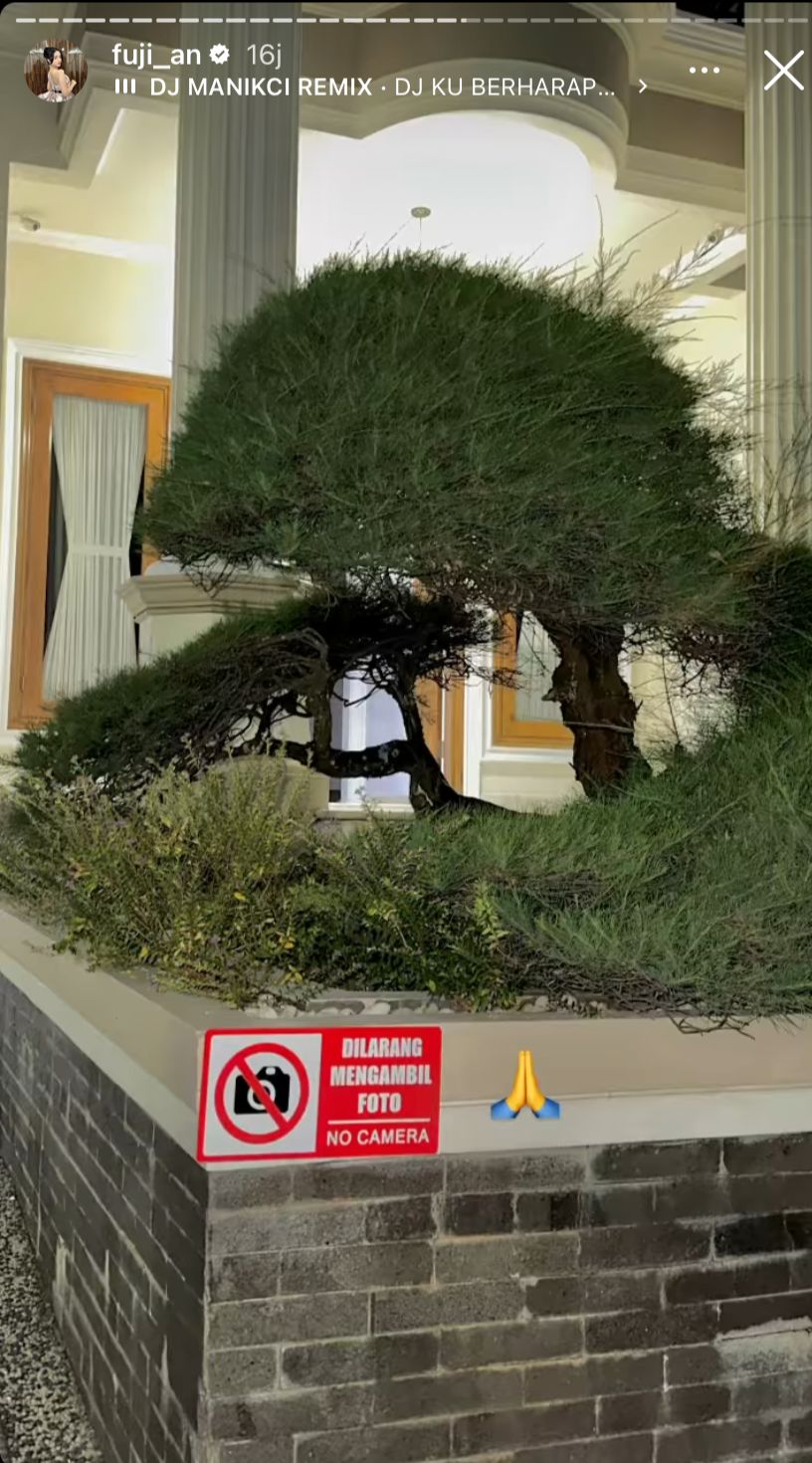Dicibir usai pasang tanda larangan mengambil foto di depan rumah barunya, Fuji beri jawaban menohok