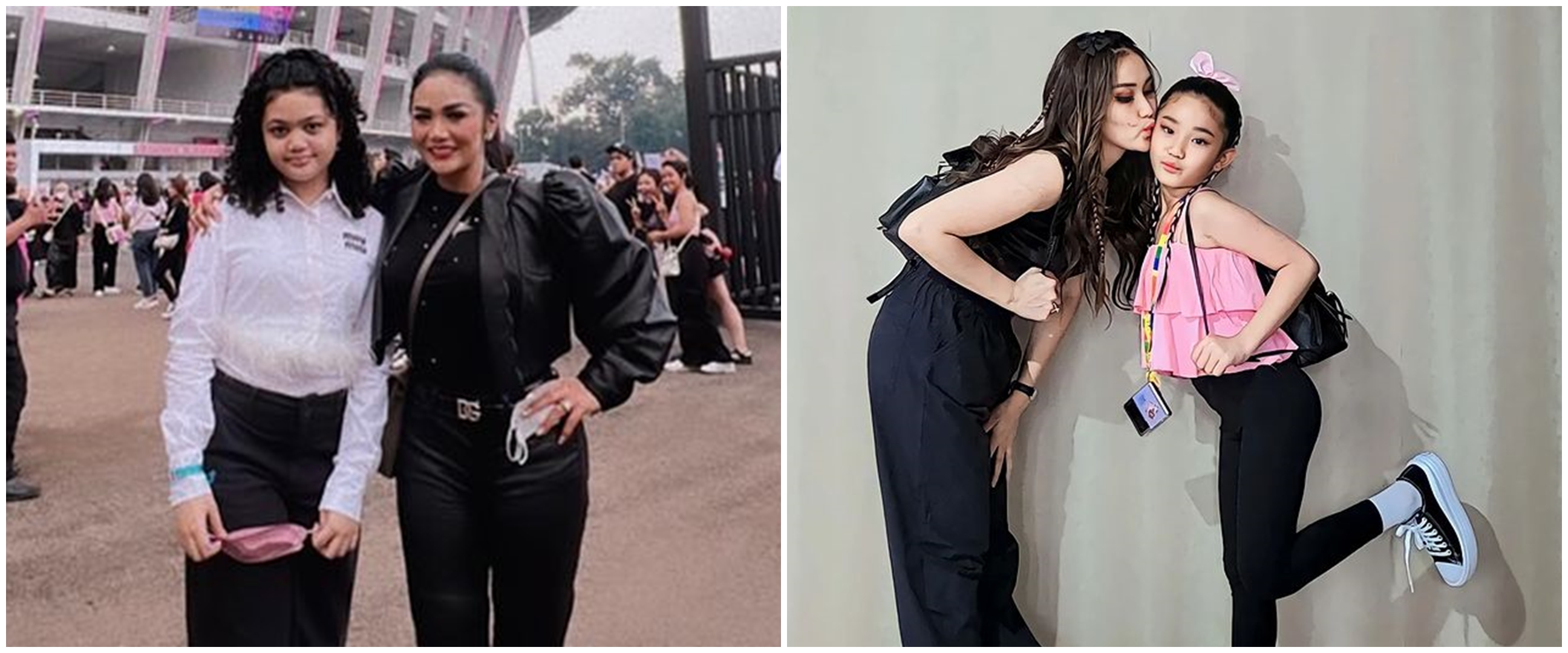 Gaya 10 anak seleb nonton konser BLACKPINK, Mikhayla tampil modis bak model bareng Nia Ramadhani