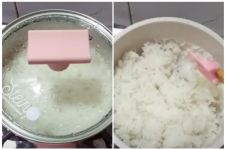 Hemat gas, ini cara masak nasi di kompor agar hasilnya pulen dan matang merata