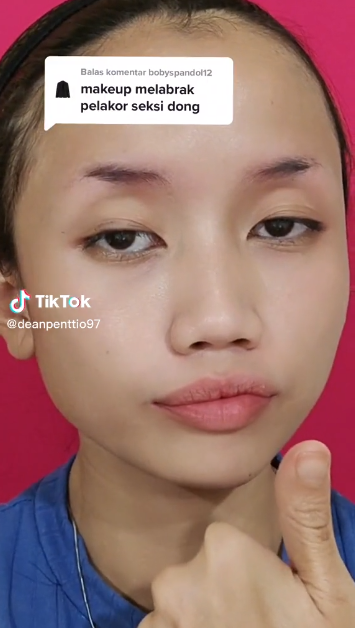 Viral wanita bikin tutorial makeup melabrak pelakor, cara gambar alisnya bikin salah fokus