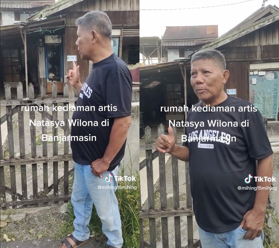Penampakan rumah kayu kontrakan masa kecil Natasha Wilona di Banjarmasin, dulu disewa Rp 2 juta