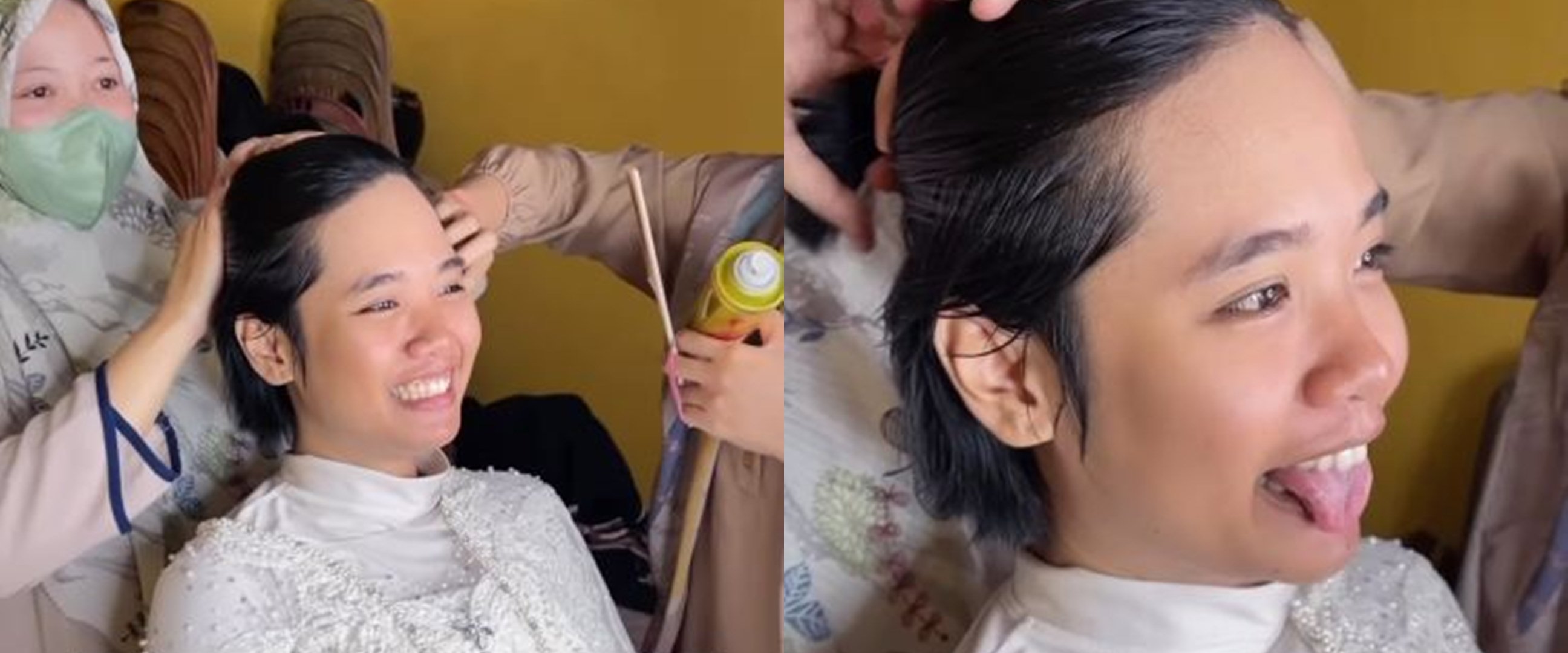 Potret wanita tomboy dimakeup MUA saat menikah, hasil akhirnya manglingi dan kalem pol