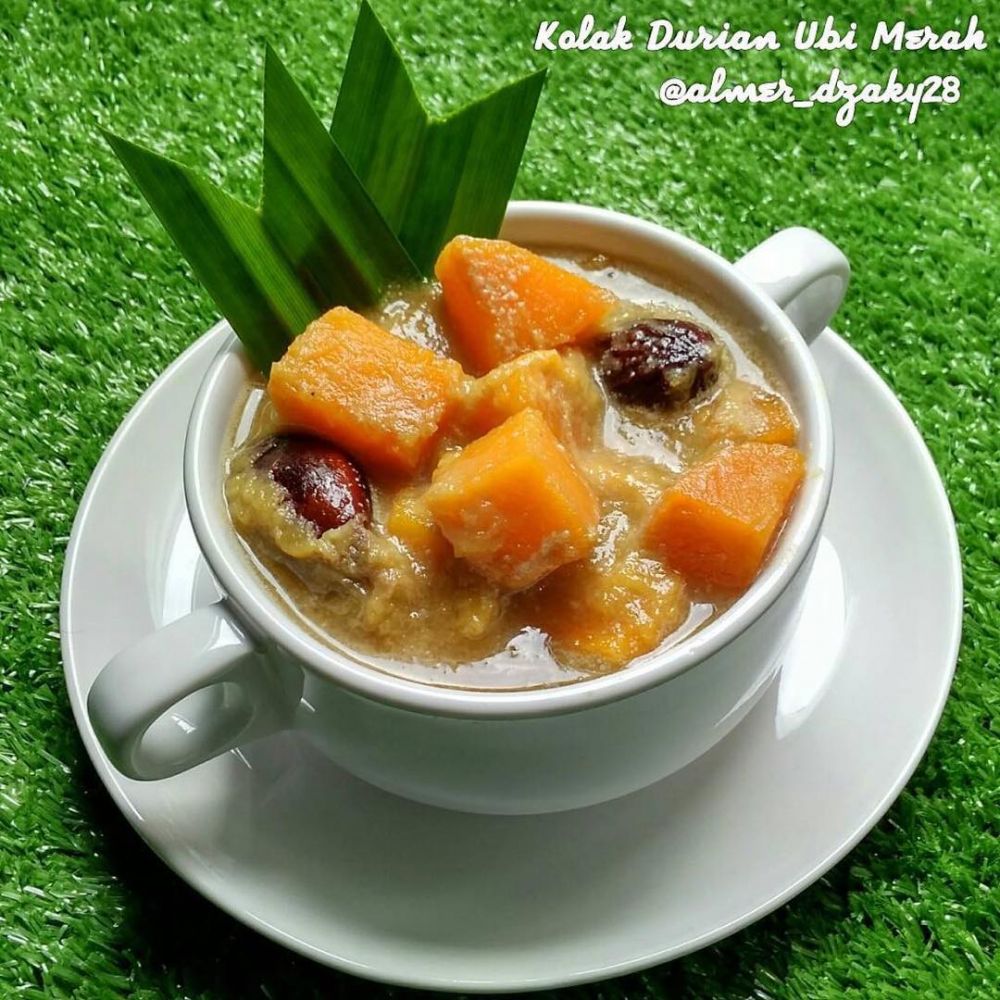 Resep kolak durian ubi merah, manis, lezat, dan menggugah selera
