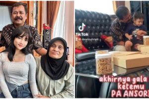 7 Momen haru Fuji ketemu Pak Anshori yang selamatkan Gala dari kecelakaan, digendong bak anak sendiri