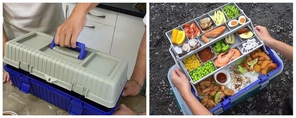 11 Potret kocak wadah bekal ini pakai tempat ala kadarnya, nyeleneh abis