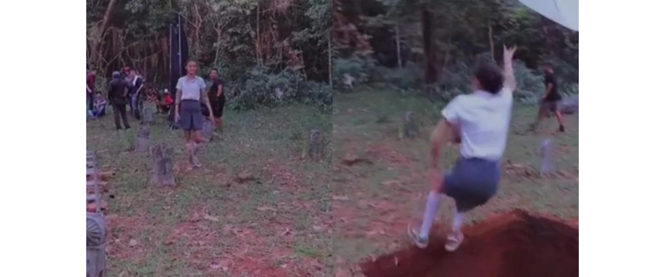 Momen bikin adegan seram jatuh ke kuburan, tak disangka caranya simpel bikin ketawa receh