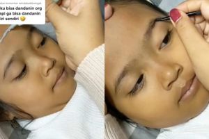 Ditandani ala wanita sosialita, transformasinya bocah ini manglingi banget sampai dikira beda orang