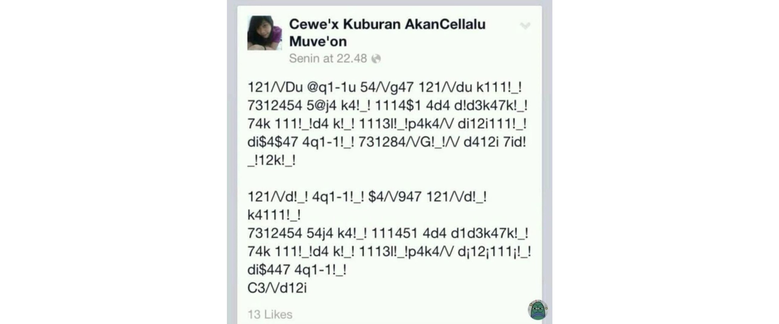 11 Status lucu FB ini cuma bisa dipahami alien, ada yang mengerti?