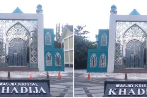 Masjid Kristal Khadija Yogyakarta, masjid mewah nan megah yang dibalut dengan ornamen kristal