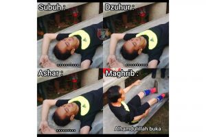 Kocak abis, 11 potret lucu tentang aktivitas di bulan puasa ini pasti pernah kamu alami minimal sekali