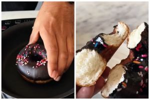 Cuma pakai teflon, begini cara menghangatkan donat agar empuk lagi tanpa gosong