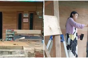 Wanita ini bikin ruang tamu outdoor minimalis sendirian, 7 potret hasil akhirnya bikin salut