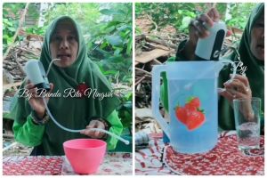 Cara menghilangkan bau besi yang membandel di pompa galon elektrik, ampuh tanpa sabun