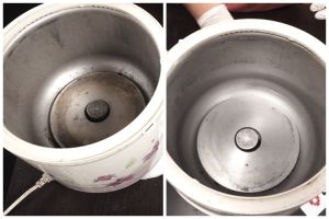 Cara cepat bersihkan kerak dan noda gosong di dasar rice cooker, simpel cuma pakai 3 bahan