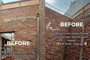 Bikin mihrab di dalam rumah, transformasi kamar kosong jadi mushola ini bikin terpana