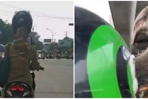 11 Potret kocak helm pengendara motor ini penampakannya aneh banget, ada yang pakai tanduk hewan