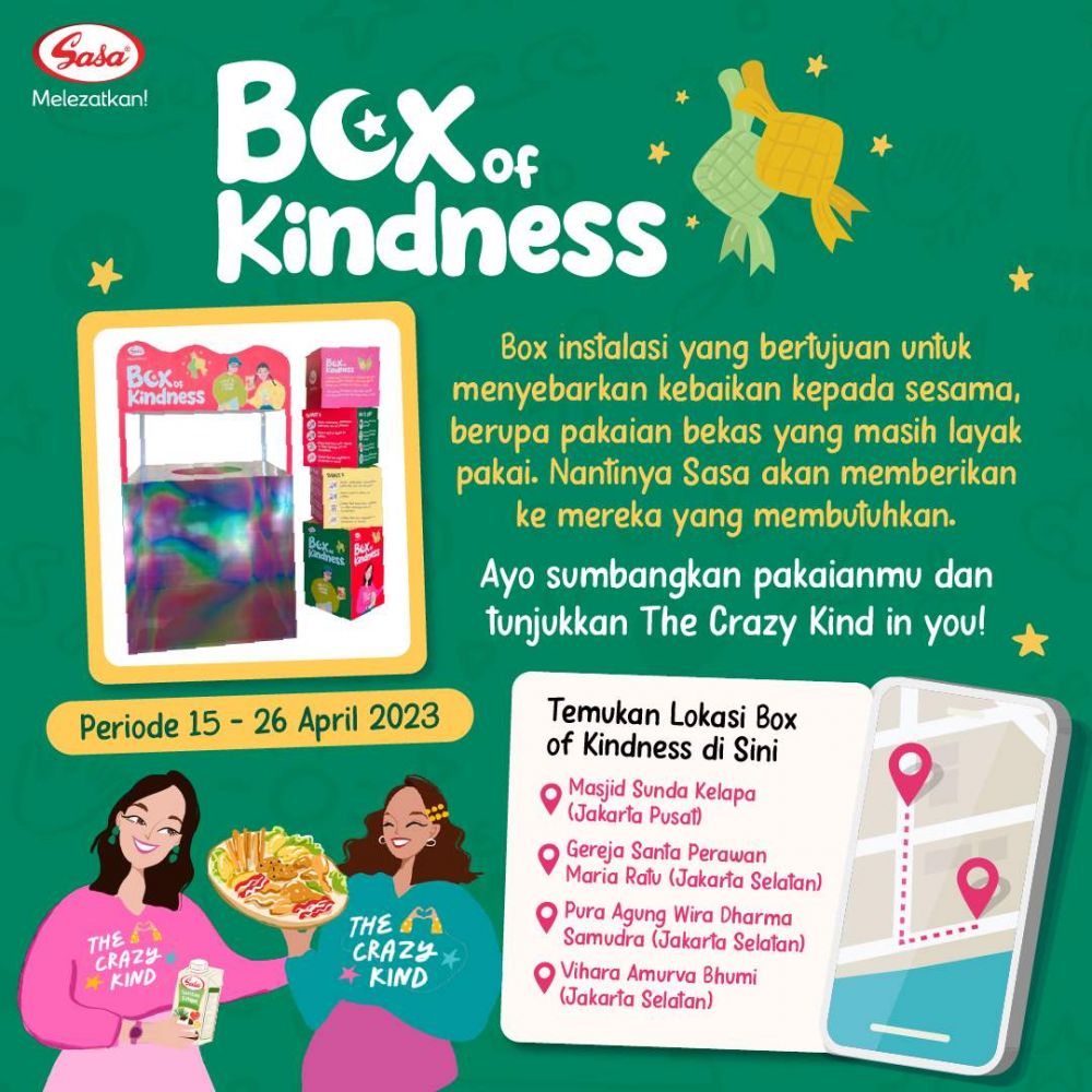 Lewat Box of Kindness, SASA Crazy Kind Kembali Tebarkan Kebaikan di Bulan Ramadan