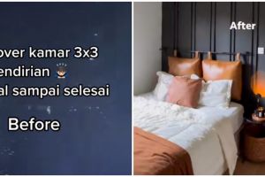 Makeover kamar 3x3 jadi estetik, hasilnya mirip penginapan mewah