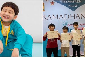 7 Potret Rafathar ikut pesantren kilat di bulan Ramadan, momen mengaji curi perhatian