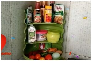 Cara kreatif sulap galon bekas jadi rak bumbu dapur, kokoh dan muat banyak