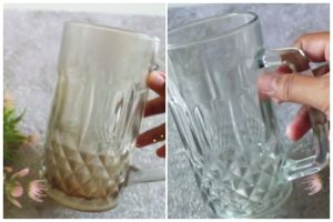 Bukan pakai bahan pemutih, ini trik bersihkan kerak di gelas kaca cuma pakai 1 bahan sederhana