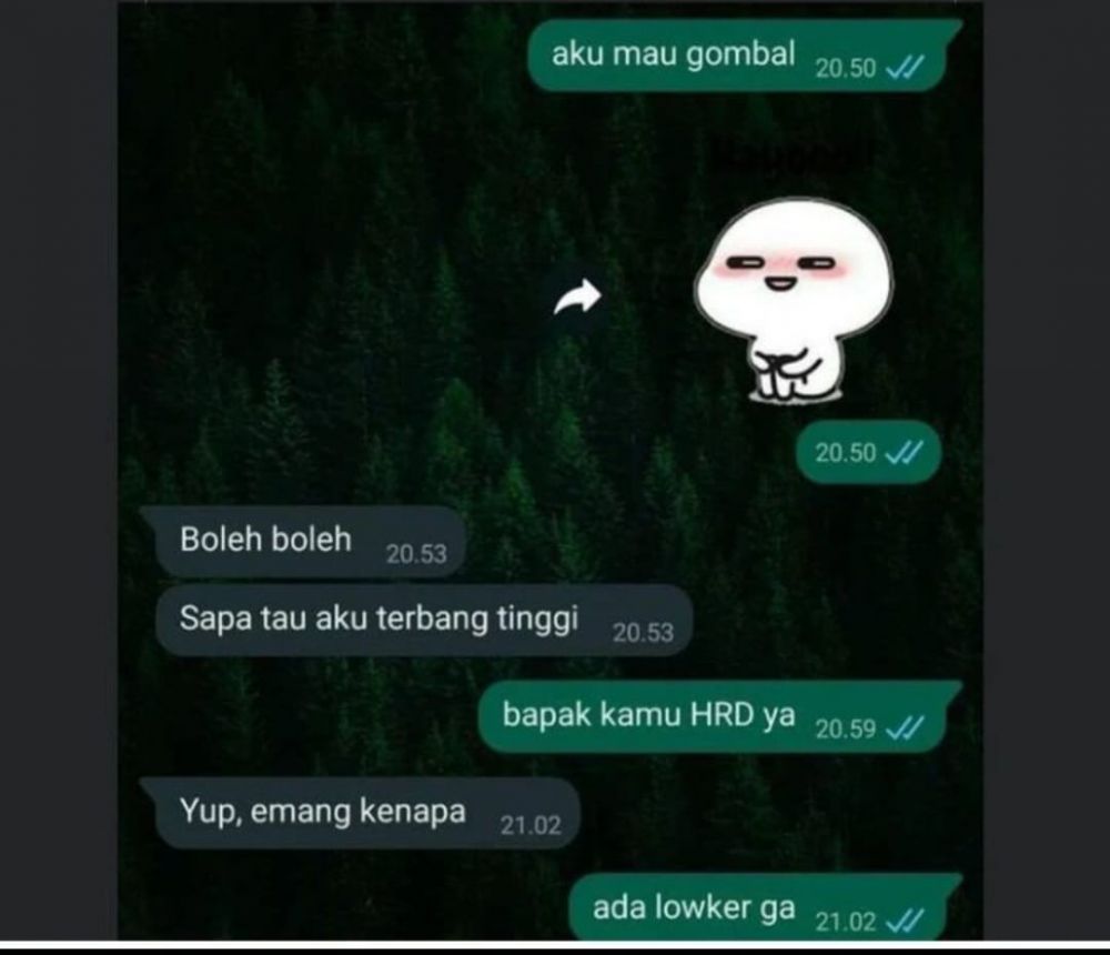 Mencoba modus, 11 chat lucu niat mau ngegombal ini malah berakhir ngenes