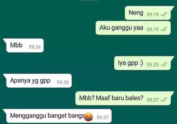Mengundang konflik, 13 chat lucu pakai singkatan ini bikin yang baca mikir keras