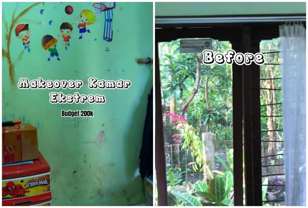 Tiktokers ini renovasi kamarnya cuma budget Rp 200 ribuan, hasilnya estetik