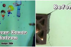 Tiktokers ini renovasi kamarnya cuma budget Rp 200 ribuan, hasilnya estetik