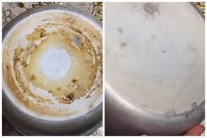 Cara menghilangkan noda gosong di pantat panci rice cooker, ampuh pakai dua bahan dapur