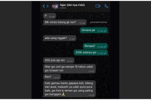 Nggak habis pikir, 13 chat lucu teman pinjam duit ini caranya nyeleneh pol bikin geleng kepala