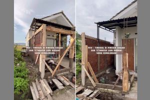9 Potret makeover tampilan depan rumah pinggir sawah, smart vertical garden-nya bikin salfok