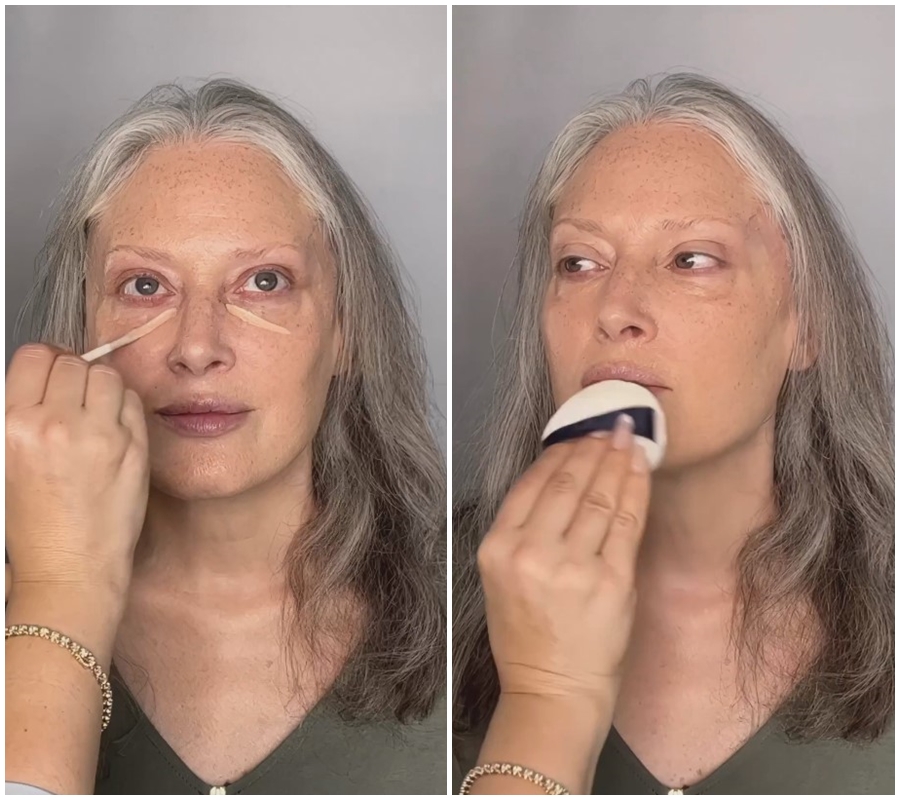 Nenek dirias MUA pakai plester ini bikin wajah autokencang, cantiknya disebut mirip Meryl Streep