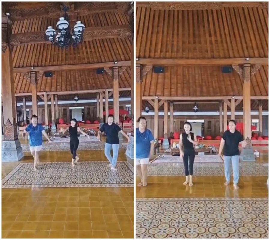 Yuni Shara diajari menari Soimah di Jogja, penampilannya seperti anak SD bikin salfok