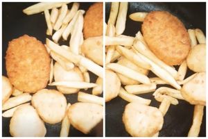 Cara hangatkan nugget dan kentang supaya kering dan tetap enak ini tak butuh microwave atau air fryer