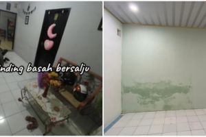 Makeover ruang tamu berdinding lembap di rumah subsidi ini cuma dua hari, 11 potretnya bikin takjub