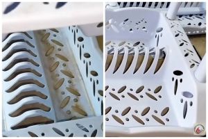 Jangan cuma pakai sabun cuci piring, begini cara bersihkan lumut dan kotoran di rak piring plastik