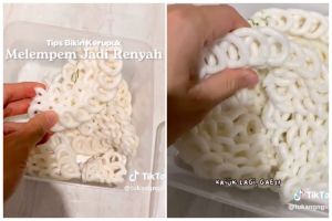 Tanpa perlu digoreng lagi, ini trik mengubah kerupuk putih melempem agar enak dan renyah lagi