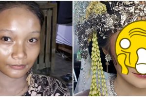 Wanita polos dirias MUA jadi manten berparas Barbie, potret sebelum-sesudah beda bak bumi langit