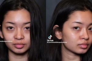 Wanita ini jadi mirip Lyodra Ginting usai dimakeup gaya adat Batak, potret before-afternya bikin kaget