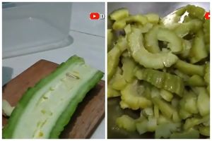Cara mudah menghilangkan rasa pahit pada pare, lebih ampuh tanpa diremas garam