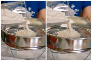 Tak banyak yang tahu, ini trik unik ayak tepung supaya tidak berserakan dan menggumpal