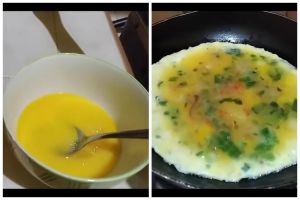 Cara simpel membuat telur dadar yang aromanya wangi bebas bau amis