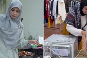 Bantu sang ibunda, begini 11 potret kesederhanaan Shireen Sungkar jualan pisang goreng di Belanda