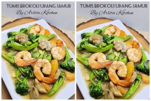 Resep tumis brokoli udang jamur sederhana, nikmat, dan bikin semangat makan