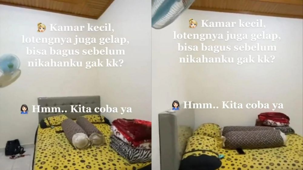 Awalnya tampak sederhana, transformasi kamar khusus pengantin baru usai di makeover ini bikin melongo